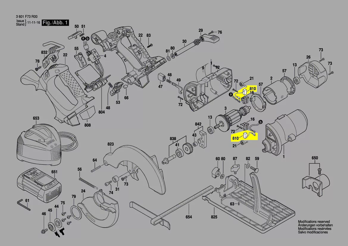 Balais charbon réf. 2 610 945 334 Bosch